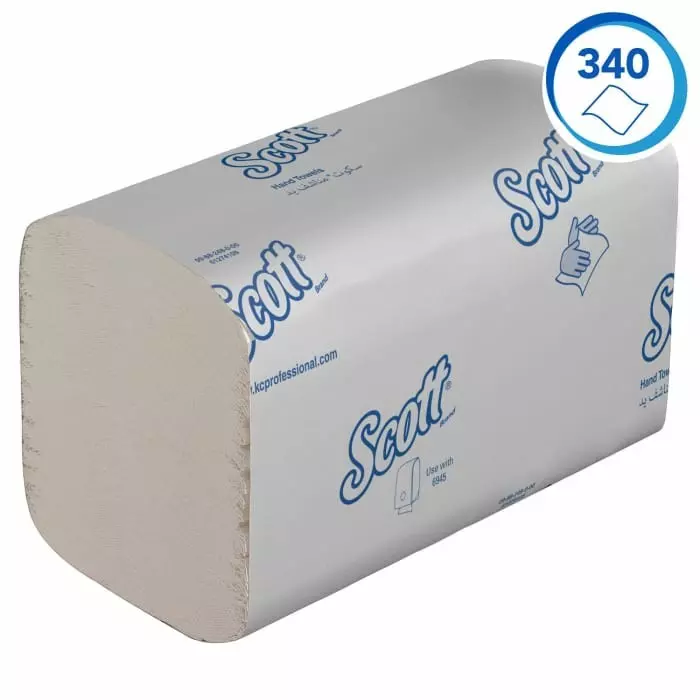 Kimberly-Clark Scott Control Rolled White Hand Towels 198mm 1200 Sheets, 6622