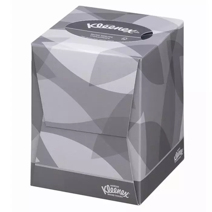 Kimberly-Clark KLEENEX Facial Tissues 2-Ply 80 Wipes Per Pack White, 8834