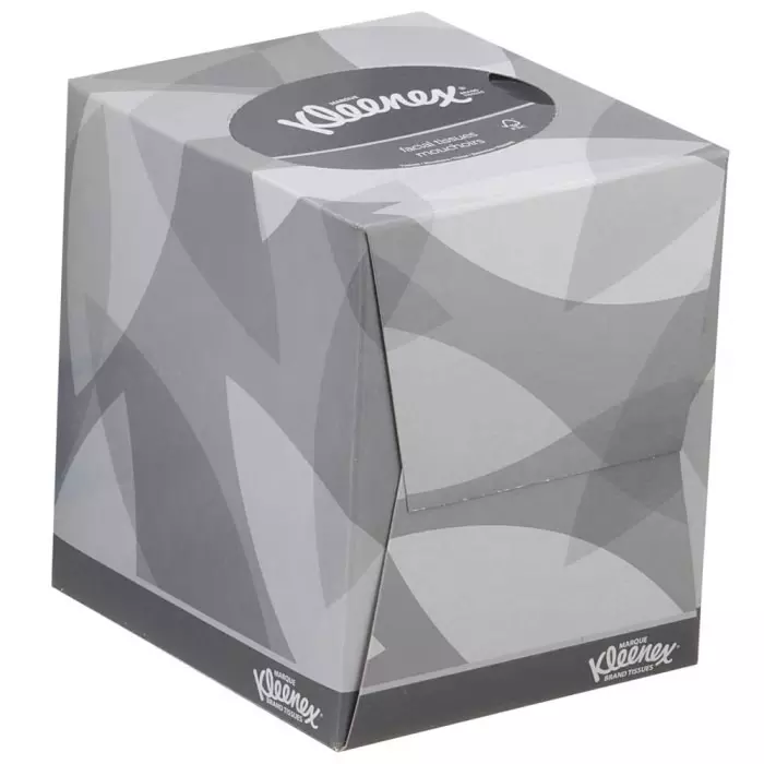 Kimberly-Clark KLEENEX Facial Tissues 2-Ply 80 Wipes Per Pack White, 8834