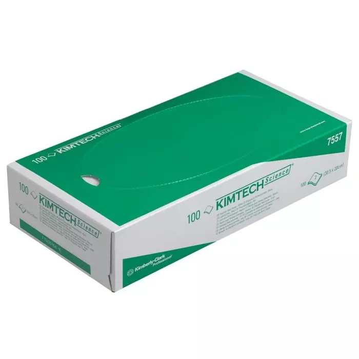 Kimberly-Clark Multi-Purpose Wipes White 100 Wipes 200 x 200mm for Clean Environments, Food Industry & Pharmaceutical, 7557