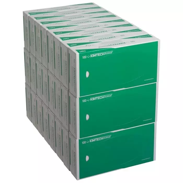 Kimberly-Clark Multi-Purpose Wipes White 100 Wipes 200 x 200mm for Clean Environments, Food Industry & Pharmaceutical, 7557