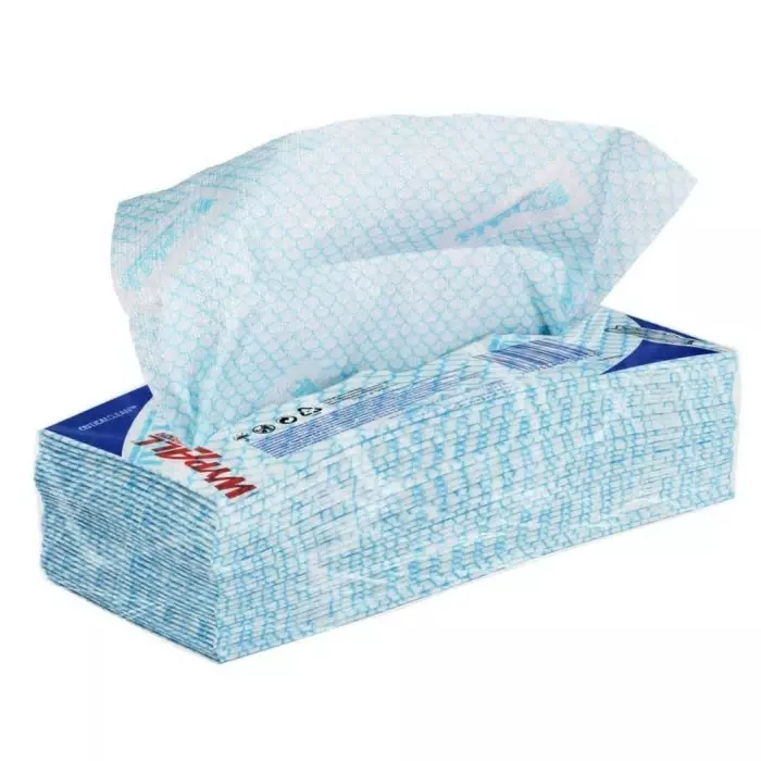 Kimberly Clark WypAll X50 Critical Clean 7441 Blue Cloths for Surface Cleaning Dry Use 418 x 221mm, 7441