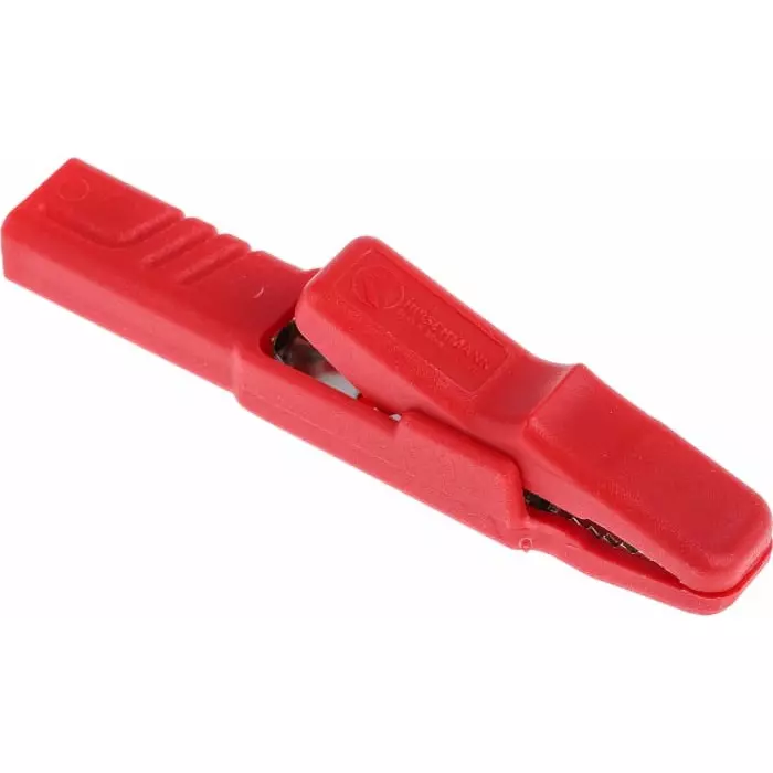 HIRSCHMANN TEST AND MEASUREMENT Crocodile Clip Red, 932146101 (Pack of 200)