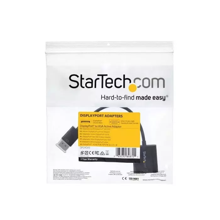 StarTech.com DisplayPort to VGA Adapter 100mm Length - 1920 x 1200 Maximum Resolution, DP2VGA3