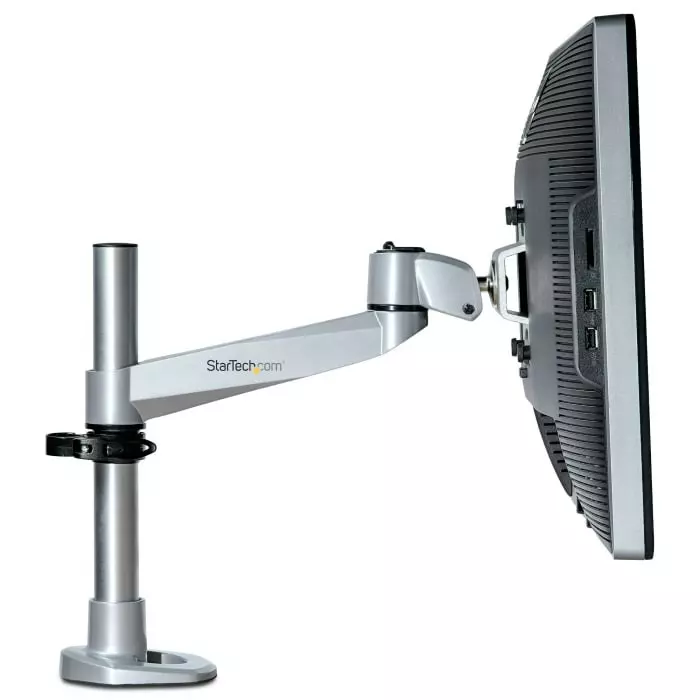StarTech.com Desk Mounting Monitor Arm for 1 x Screen 34 inch Screen Size, ARMPIVOTB2