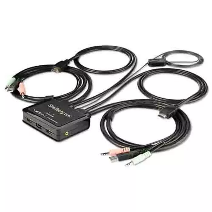 StarTech.com 2 Port USB HDMI KVM Switch 3.5 mm Stereo, SV211HDUA4K
