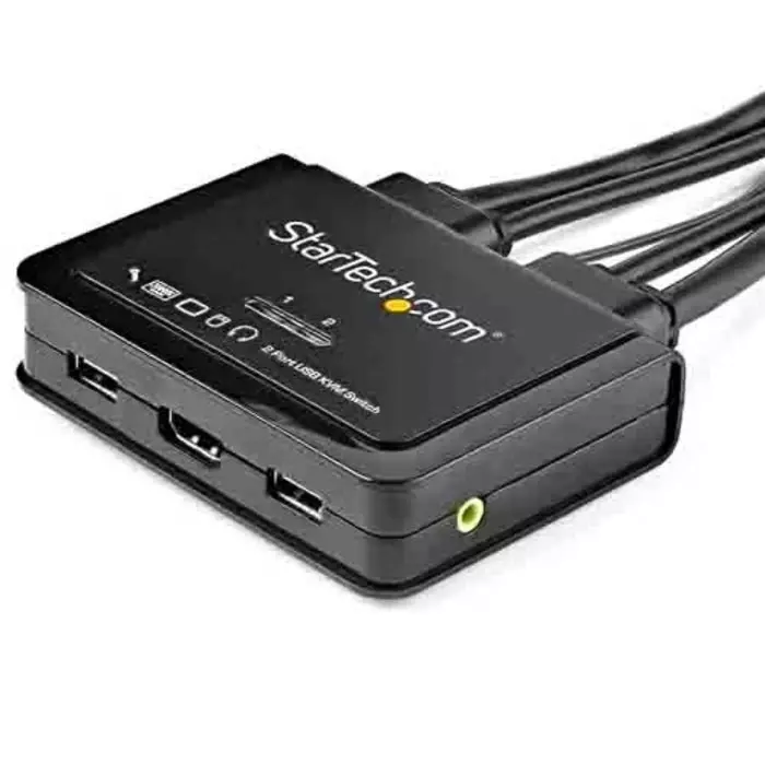 StarTech.com 2 Port USB HDMI KVM Switch 3.5 mm Stereo, SV211HDUA4K