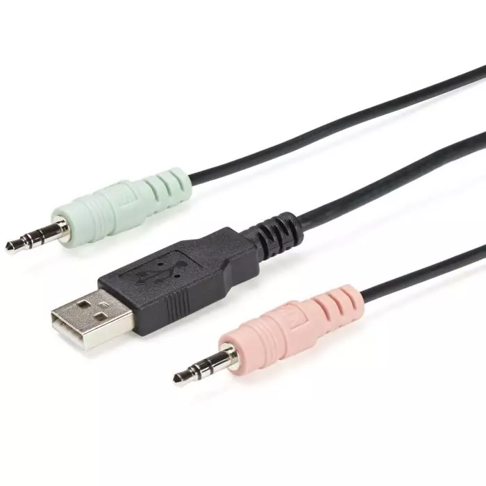 StarTech.com 2 Port USB DisplayPort KVM Switch 3.5 mm Stereo 3840 x 2160 Maximum Resolution, SV211DPUA4K