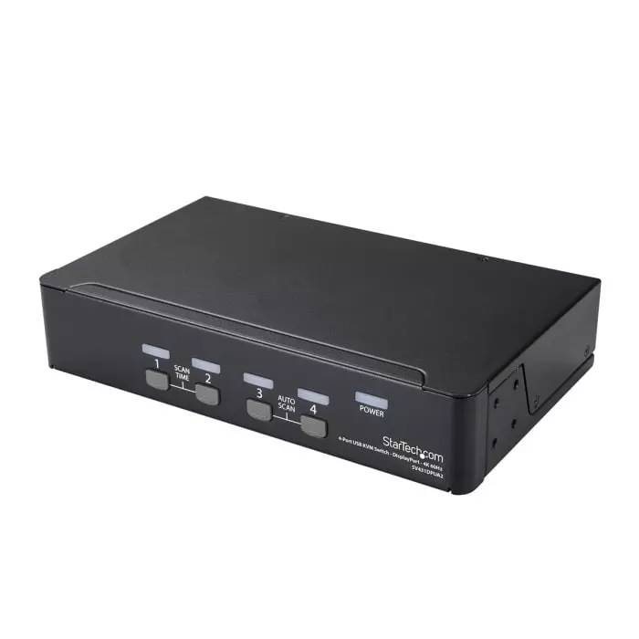 StarTech.com 4 Port USB DisplayPort KVM Switch 3.5 mm Stereo 3840 x 2160 Maximum Resolution, SV431DPUA2