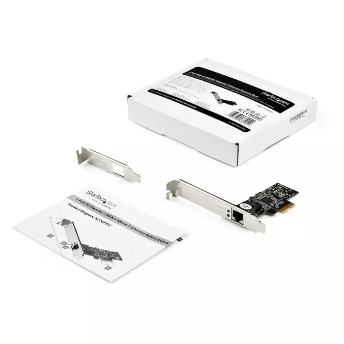 StarTech.com 1 Port PCIe Network Card 2.5Gbe, ST2GPEX