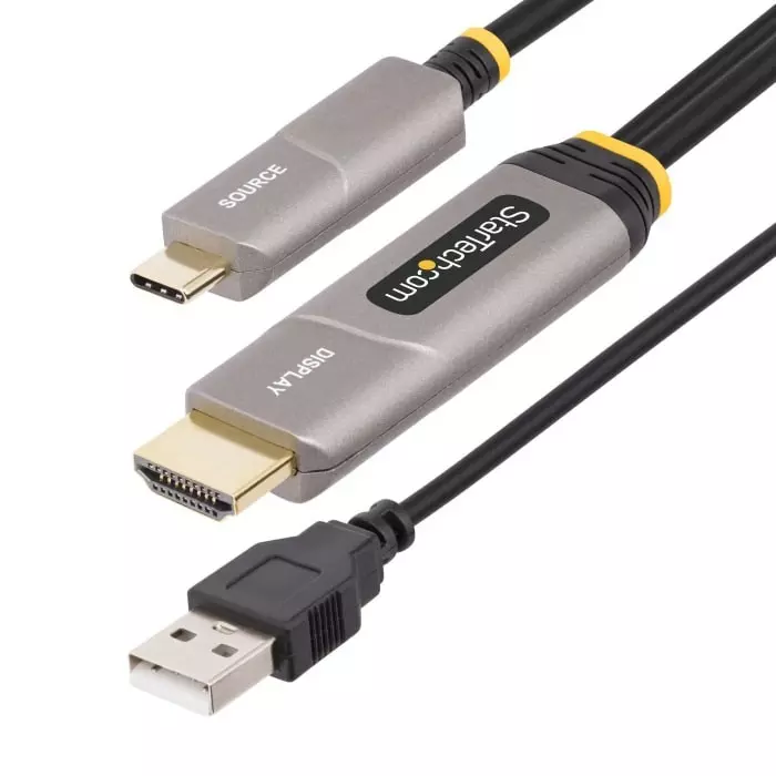 StarTech.com USB C to HDMI Adapter Cable USB 2.0- up to 4K @ 60Hz, 145B-USBC-HDMI4K-AOC