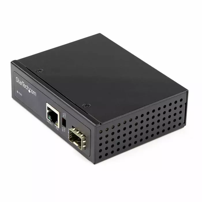 StarTech.com RJ45 SFP Ethernet Media Converter Single Mode Multi Mode 10 Mbps 100 Mbps 1000 Mbps Full Duplex, IMC1GSFP60W