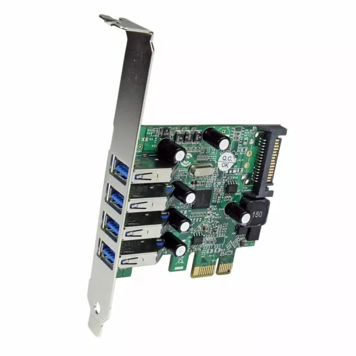 StarTech.com 4 Port USB A PCIe USB 3.0 Card, PEXUSB3S4V