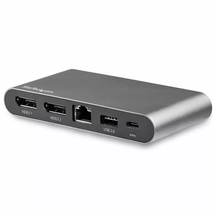 StarTech.com Dual Monitor 4K USB-C Docking Station 2 x USB Ports USB A USB C, DK30C2DAGPD