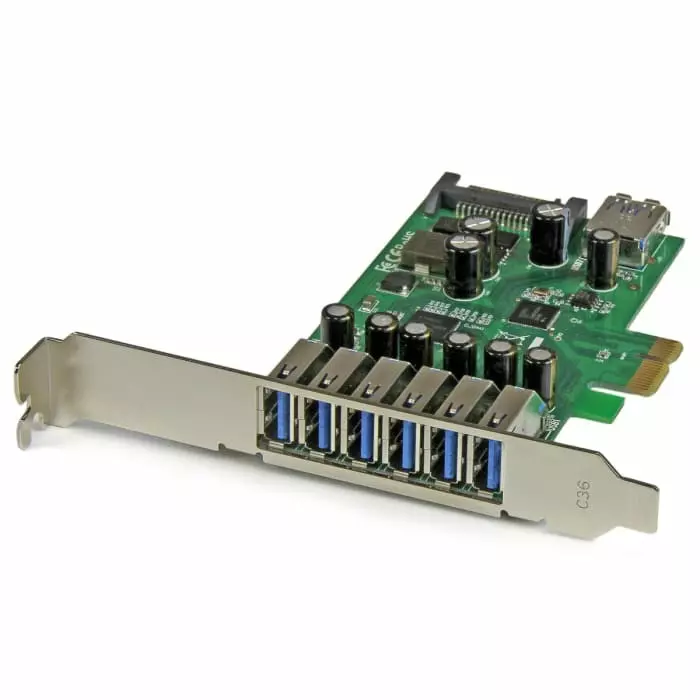 StarTech.com 7 Port USB A PCIe USB 3.0 Card, PEXUSB3S7