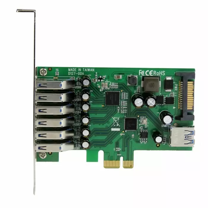 StarTech.com 7 Port USB A PCIe USB 3.0 Card, PEXUSB3S7