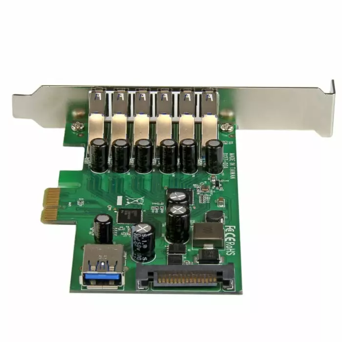 StarTech.com 7 Port USB A PCIe USB 3.0 Card, PEXUSB3S7