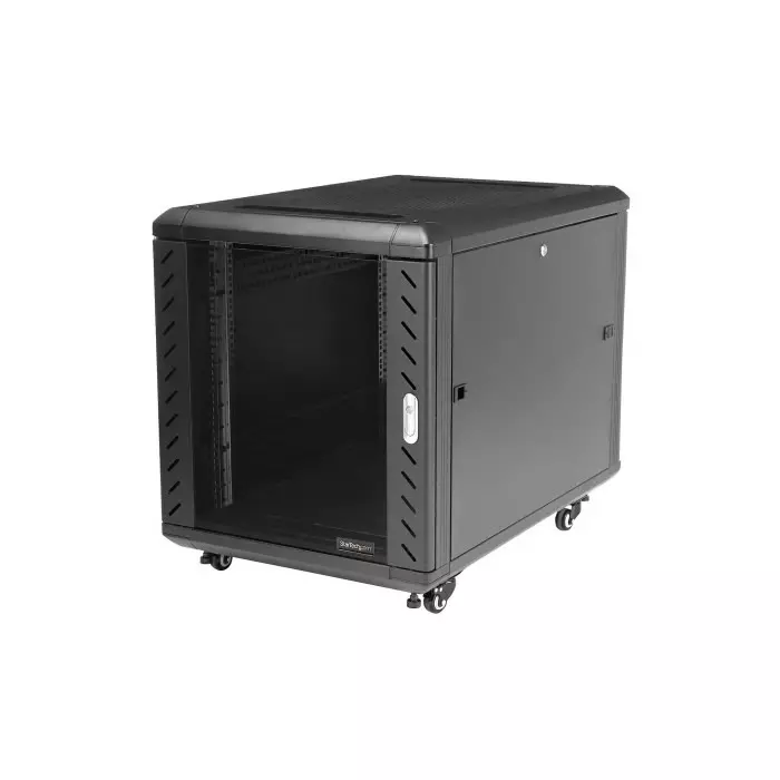 StarTech.com 12U-Rack Server Cabinet Medium 603 x 663 x 900mm, RK1236BKF