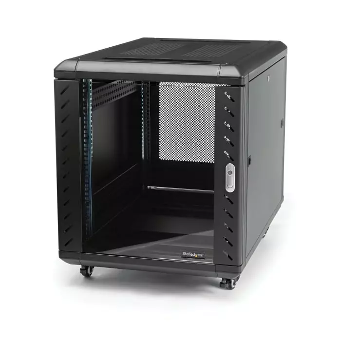 StarTech.com 12U-Rack Server Cabinet Medium 603 x 663 x 900mm, RK1236BKF