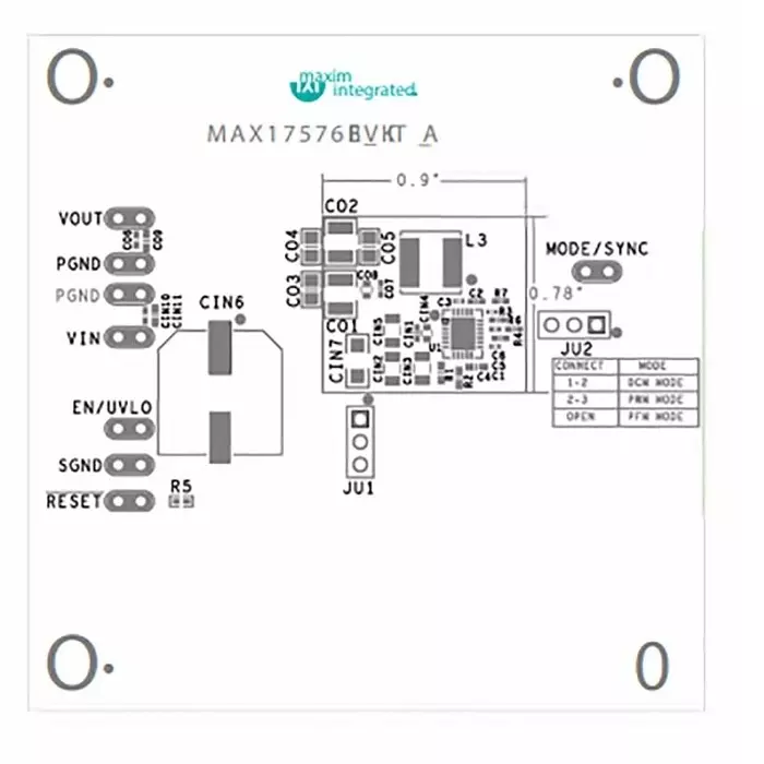maxim Buck Converter Integrated Converter, maX17576EVKITB#