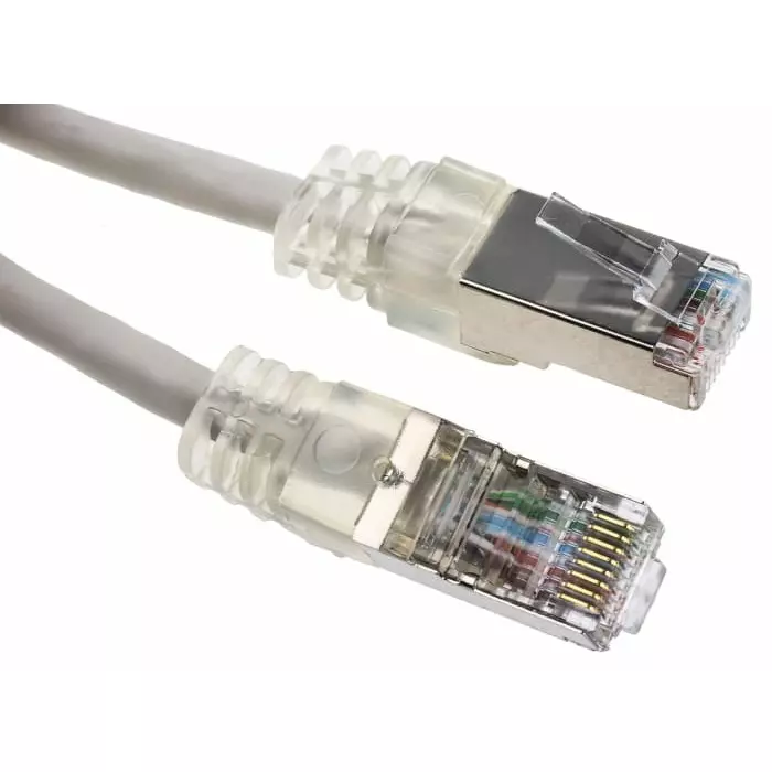 Decelect Ethernet Cable 2 m Cat5 Grey RJ45 to Male RJ45 Male F/UTP Shielded Terminated, SPE190719