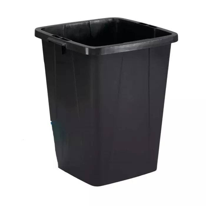Durable DURABIN 90L Black Plastic Waste Bin, 1800505221