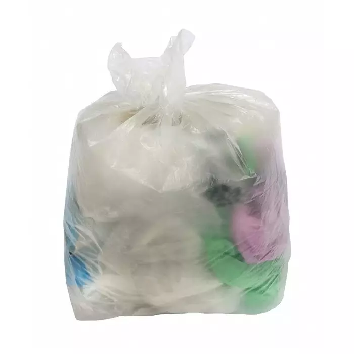 Cromwell Polythene Natural Polythene Refuse Sack 90L Capacity 200 per Pac kAge, NA090C1 (Pack of 200)