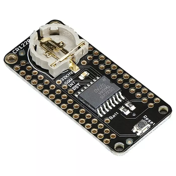 ADAFRUIT INDUSTRIES Feather Development Board FeatherWing Precision Real Time Clock Add On Board, Real Time Clock (RTC), 3028