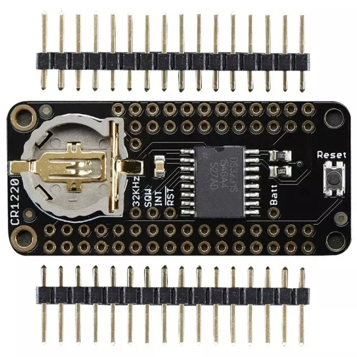 ADAFRUIT INDUSTRIES Feather Development Board FeatherWing Precision Real Time Clock Add On Board, Real Time Clock (RTC), 3028