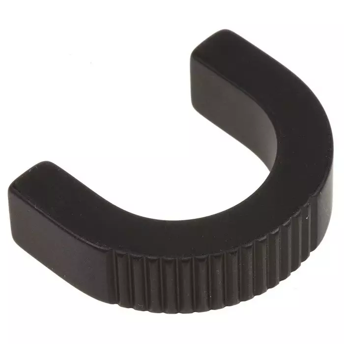 Southco Black Aluminium Handle 27 mm Height 6.4 mm Width 36 mm Length, B4-50-103-15 (Pack of 2)