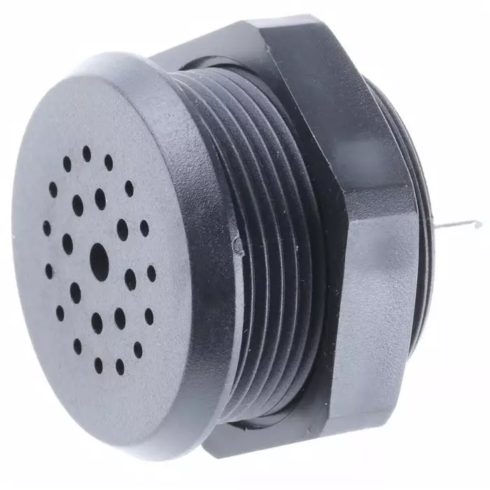 Sonitron 86dB Panel Mount Multifunction Internal Piezo Buzzer 36.5x26 mm 5 V DC Min 35 V DC Max, SCI535B1 BLACK