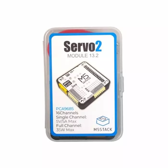 M5Stack SERVO2 Module 16 Channels-13.2 Motor Driver for PCS9685 SY8368AQQC for M5 Core M5StickC M5StickV, M014-B