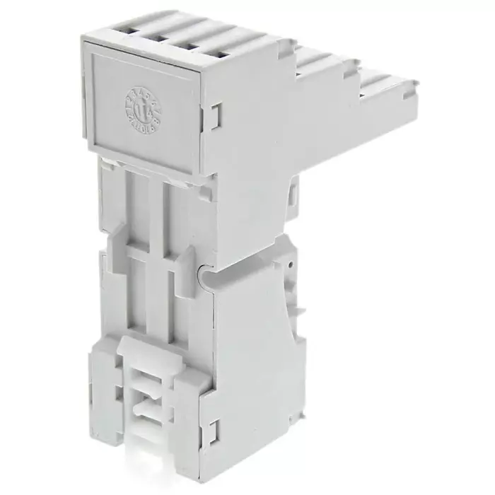 Relpol 8 Pin 300 V AC DIN Rail Panel Mount Relay Socket for R2N Series Relay, GZM2-gray