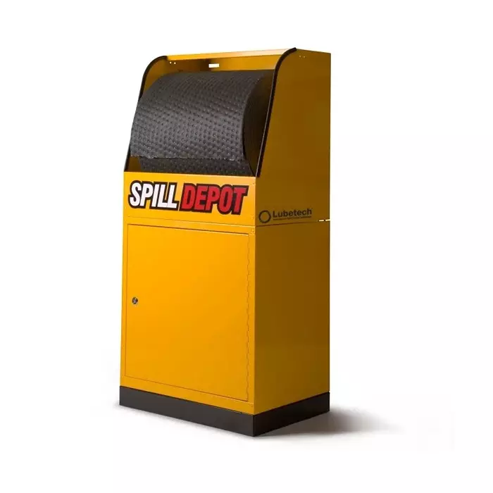 Lubetech Polyester Powder Coated Steel Spill Depot 2-Part Modular Cabinet Dispensing Unit for Industrial Storage, DEPOT-4