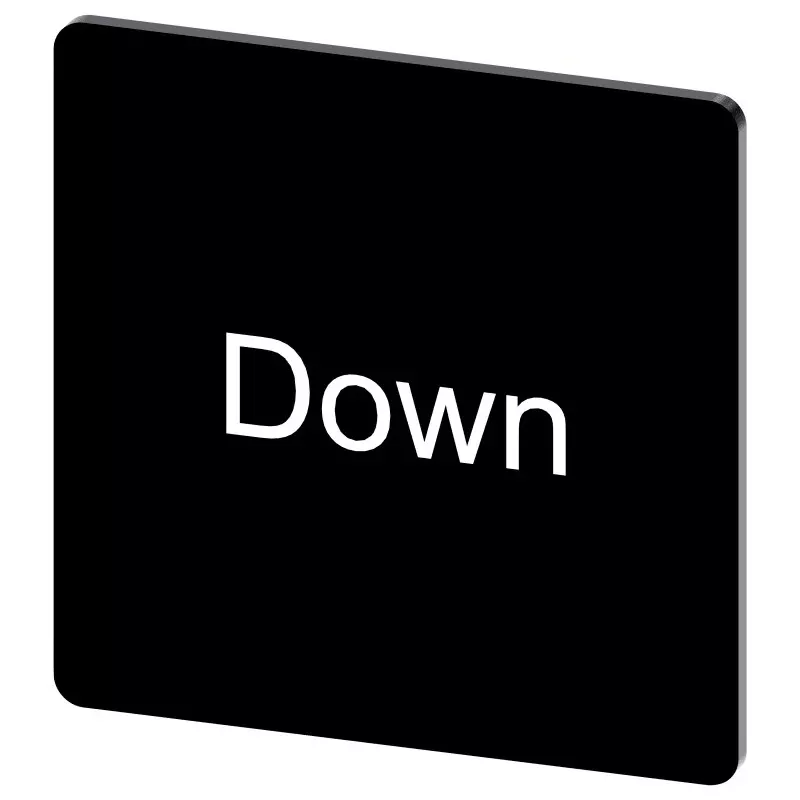 Siemens Labeling Plate, Down, 3SU1900-0AE16-0DM0