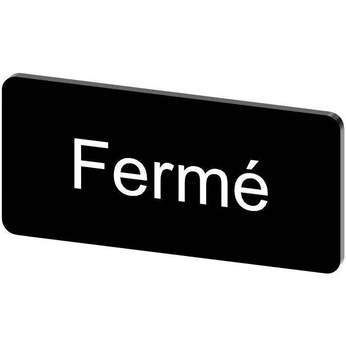 Siemens Labeling Plate, Fermé, 3SU1900-0AC16-0GK0