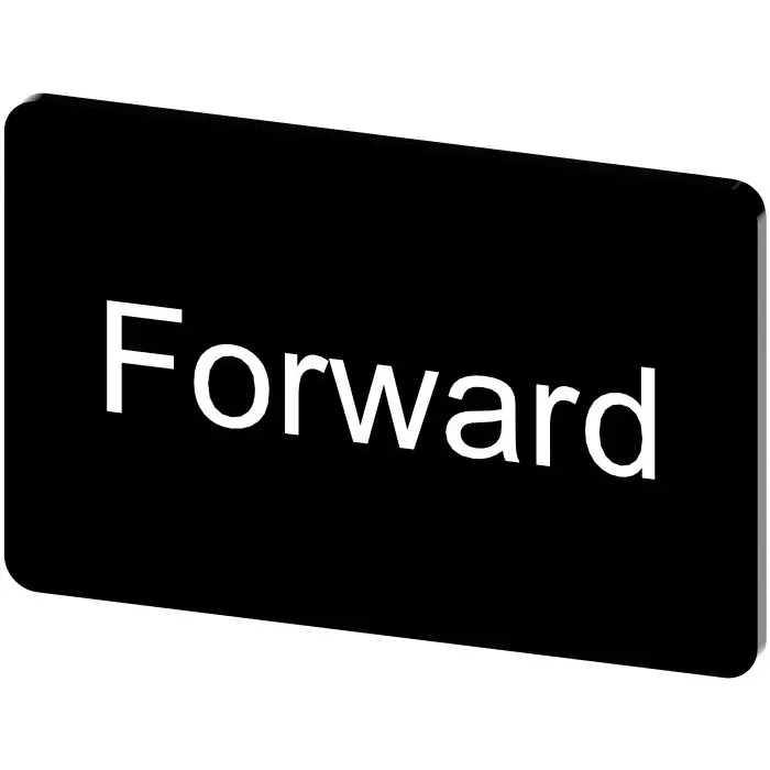 Siemens Labeling Plate, Forward, 3SU1900-0AD16-0DN0