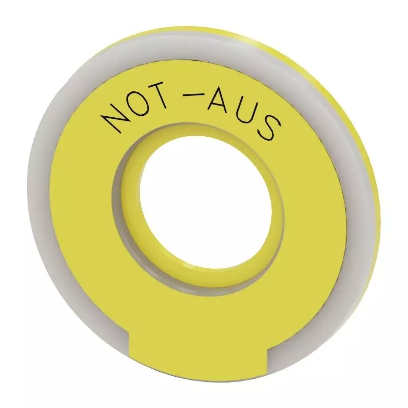 Siemens EMERGENCY STOP Backing Plate, Not - Aus, 3SU1901-0BD31-0AS0