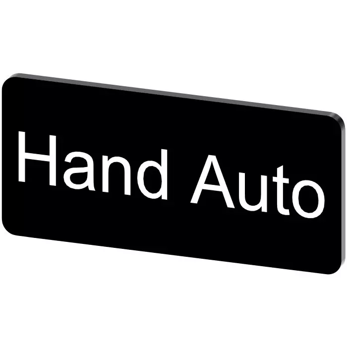 Siemens Labeling Plate, Hand - Auto, 3SU1900-0AC16-0DB0