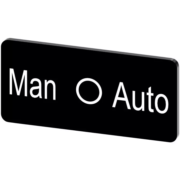 Siemens Labeling Plate, Man - O - Auto, 3SU1900-0AC16-0DY0