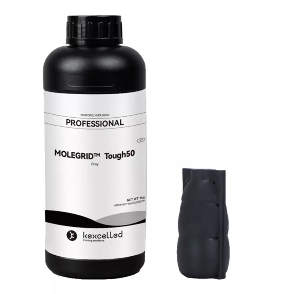 Kexcelled MOLEGRID Rigid 50 Photopolymer Resin White 40 Mpa Tensile Strength