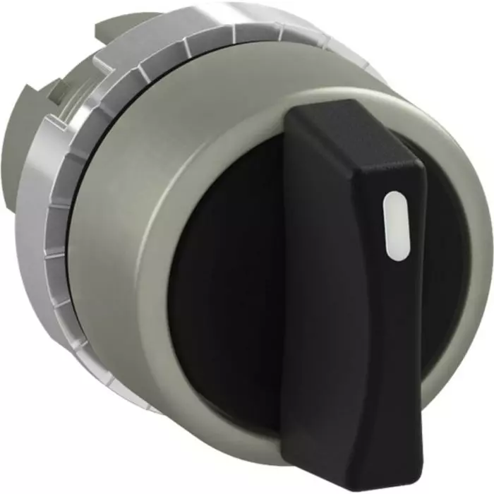 ABB 1SFA1 Series Black Maintained Push Button, 1SFA184397R9006 (Pack of 10)