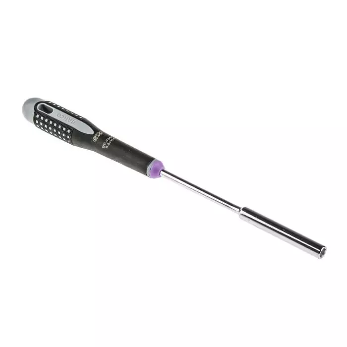 Bahco Hexagon Nut Driver 5.5 mm Tip 125 mm Blade 247 mm Overall Length, BE-7855