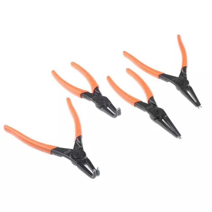 Bahco Circlip Plier Set 250 mm Overall Length, 28-29/S4 (Set of 4 Pcs)