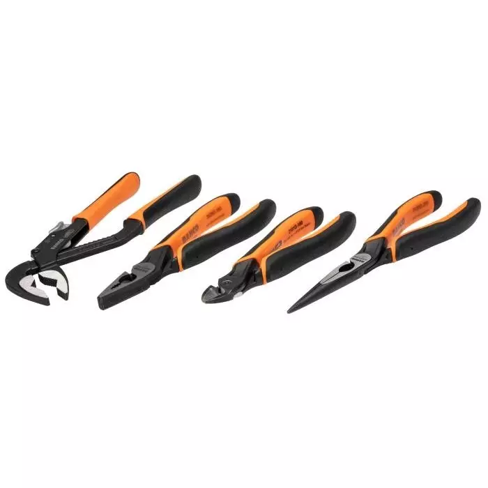 Bahco Plier Set 180 mm Overall Length, FF1E4001 (Set of 4 Pcs)
