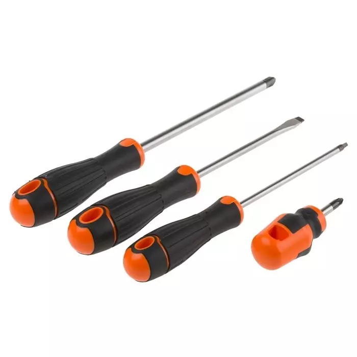 Bahco Phillips Pozidriv Slotted Square Screwdriver Set, B219.010 (Set of 10 Pcs)
