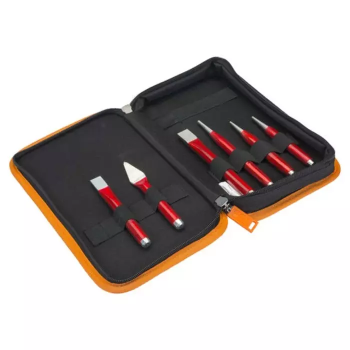 Bahco Punch Set Alloy Steel with Safety Impact Head, 3654R (Pack of 6 Pcs)