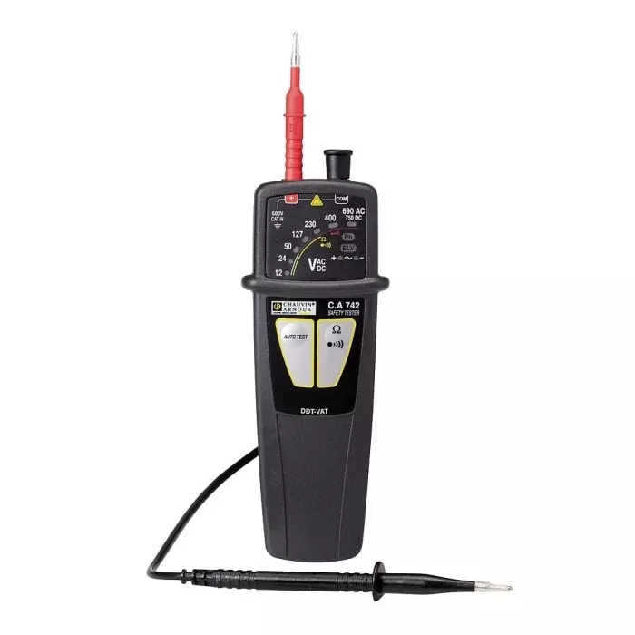 CHAUVIN ARNOUX LED Voltage Tester 690 V AC 750V dc Continuity Check Battery Powered CAT IV, P01191742Z