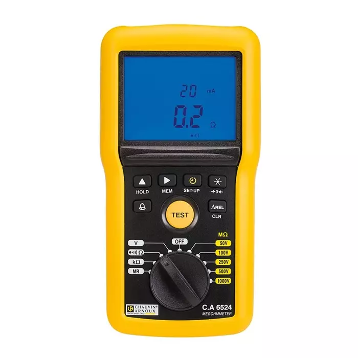 CHAUVIN ARNOUX Insulation Continuity Tester 50 V Min 1000 V Max 200G Ω Max CAT IV - RS Calibration, P01140824