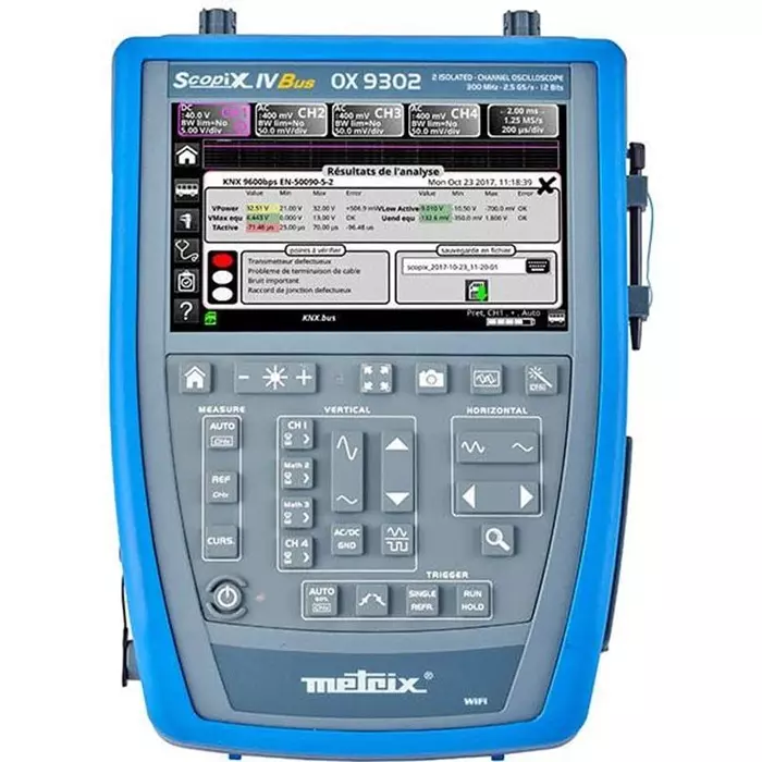 CHAUVIN ARNOUX OX9302-BUS SCOPIX IV Bus Series Portable Oscilloscope 300 MHz 2 Analogue Channels, OX9302-BUS